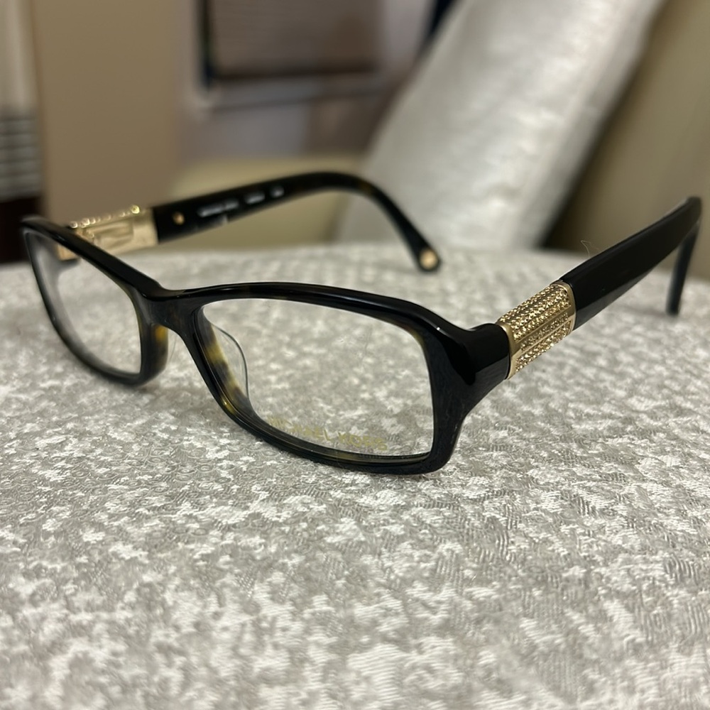 Michael Kors Eyeglasses MK834 206 Dark Tortoise Rectangular Frame 52-17-135 - Picture 14 of 16